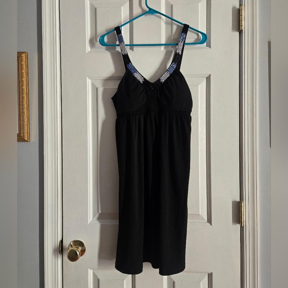 Candie's Black and Silver Sequin Dress